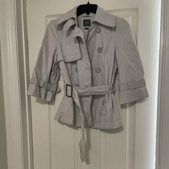 Armani Exchange trench coat with belt - Picture 2 of 14